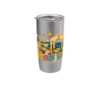 Banjul disegnato a mano il regalo di riferimento del souvenir di viaggio del Gambia Bicchiere termico in acciaio inox doppia parete