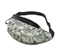 Bank Bill Casual Per Uomo Donna Sfondo Di Banconote Da Cento Dollari Astratto Carta Verde Denaro Durevole Goditi Sport Escursionismo Corsa Ciclismo All'Aperto