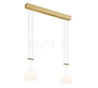 Bankamp Grazia Lampada a sospensione LED 2 fuochi, ottone opaco