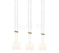 Bankamp Grazia Lampada a sospensione LED 3 fuochi, ottone opaco