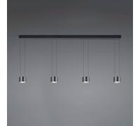 BANKAMP Impulse Flex LED a sospensione 4 luci nero BANKAMP