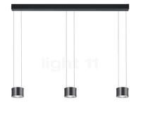 Bankamp Impulse Lampada a sospensione LED 3 fuochi, antracite opaco - regolabile in altezza