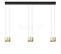 Bankamp Impulse Lampada a sospensione LED 3 fuochi, aspetto foglia d'oro - regolabile in altezza