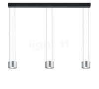 Bankamp Impulse Lampada a sospensione LED 3 fuochi, nichel opaco