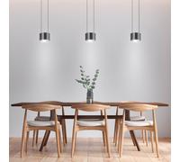 BANKAMP Impulse sospensione a 3 luci in antracite Warm BANKAMP