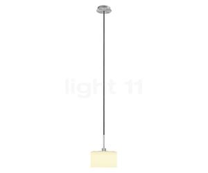 Bankamp Karl 75 Lampada a sospensione, nichel opaco/vetro opale