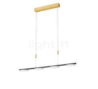 Bankamp Pure Up Lampada a sospensione LED 4 fuochi, aspetto foglia d'oro
