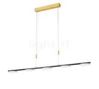 Bankamp Pure Up Lampada a sospensione LED 5 fuochi, aspetto foglia d'oro