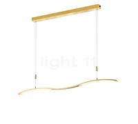 Bankamp Wave II Lampada a sospensione LED, aspetto foglia d'oro, con ZigBee
