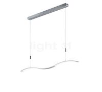 Bankamp Wave II Lampada a sospensione LED, nichel opaco