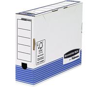 Fellowes Bankers Box Scatola per fascicoli definitivi 80 mm A4 - Assemblaggio rapido automatico - Certificazione FSC in cartone