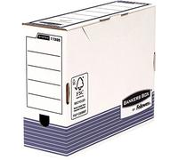 Bankers Box 1130902 Scatola d'Archivio A4+ System, Dorso 100 mm, Confenzione da 10 Pezzi, Blu
