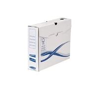 Bankers Box 4460102 Scatola Archivio A4 Basic, Dorso 80 mm, FSC, Confezione da 25 Pezzi