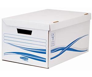 Bankers Box 4460502 Basic coperchio ribaltabile Box Maxi, 350 X 260 X 526 mm