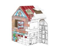 Bankers Box Casetta Dolcetti in Cartone per Bambini - Casa Giocattolo - Certificata FSC e riciclabile al 100% - per Giocare al Chiuso XL (81.3 x 81.3 x 121.3 cm) - età 3+