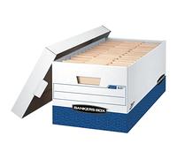 Bankers Box presto Heavy-Duty box Lettera 12 x 24 x 10" White/Blue