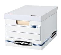 BANKERS BOX STOR/File di archiviazione, set up standard, coperchio di sollevamento, lettera/legale, custodia da 30 (0071304), bianco