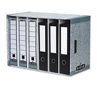 Bankers Box System File Archiviatore Modulare, Set da 5 Pezzi, Grigio