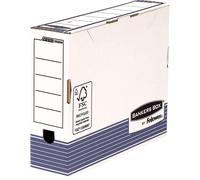 Bankers Box System Scatola A4, Set da 10 Pezzi, 80 mm, Blu 80mm Blu