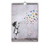 Banksy - Calendario annuale moderno 2027, formato A2, formato verticale, arte urbana