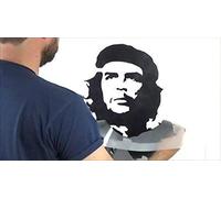Banksy CHE GUEVARA Stencil riutilizzabile decorazione della parete di casa Stampo graffiti stile Bansky ARTE Stampo PITTURA MURI TESSUTI & MOBILI - SEMI-TRASPARENTI STAMPO, L/ 37X51CM