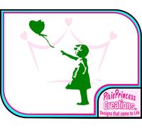 Banksy E Bambina Palloncino Vinile Adesivo Murale Poster Auto Casa Decorazione