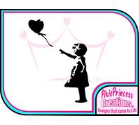 Banksy E Bambina Palloncino Vinile Adesivo Murale Poster Auto Casa Decorazione