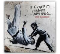 Banksy - If Graffiti changed Anything 2025 - 12-Monatskalender: Original Carousel-Kalender [Mehrsprachig] [Kalender]