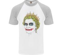 Banksy La Regina Che Si Fa Passare Per Il Joker Maglietta Da Baseball S/S Uomo