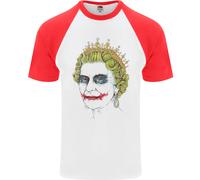 Banksy La Regina Che Si Fa Passare Per Il Joker Maglietta Da Baseball S/S Uomo