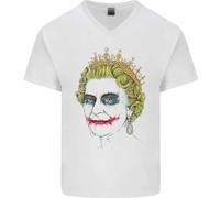 Banksy La Regina Che Si Fa Passare Per Il Joker Maglietta Uomo A V In Cotone