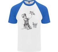 Banksy NHS Infermiere Supereroe Uomo S/S Maglietta Baseball