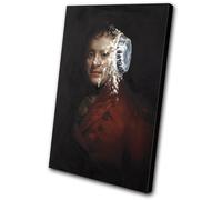Banksy Painting Pie Face SINGLE TELA parete arte foto stampa