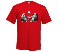 Banksy Punks Not Dead Pink Grannies/Sisters Mens t-shirt, Rosso, XL