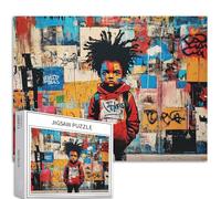 Banksy Puzzle da 1000 pezzi per adulti seduti nel cesto della mongolfiera, puzzle colorati fai da te per la decorazione della casa, regali di famiglia, perfetti per feste di gioco