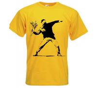 Banksy T-shirt - Flower Thrower