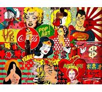 Banksyss Street Art Graffiti ，Abstract Poster ，Puzzle 1000 pezzi ，Per Adulto Personalizzato Sfida Giocattoli ，Colorful Puzzle Dw398Sk