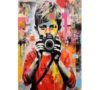 Banksyss Street Art Graffiti Painting - Puzzle Di Arte Astrattas - Giochi Di Memoria Per Adulti - Family Fun Abstract Toys Gifts - 1000 Pezzi Puzzle - Kw423Zk