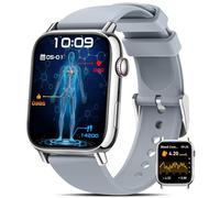 BANLVS Smartwatch Uomo Donna con / / , 1,83" Orologio Fitness con Chiamate, 24H Cardiofrequenzimetro SpO2, Sonno, 150+ Sport, Notifiche Messaggi, IP68 Android iOS Argento