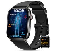 BANLVS Smartwatch Uomo Donna con / / , 1,83" Orologio Fitness con Chiamate, 24H Cardiofrequenzimetro SpO2, Sonno, 150+ Sport, Notifiche Messaggi, IP68 Android iOS Nero