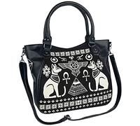 Banned Alternative Anu onna Borsetta nero/bianco cotone, poliuretano