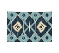 Banner a forma di motivo blu Banner grandi personalizzati per cartelli per feste all'aperto Lndoor con quattro fori rotondi in metallo banner segno per decorazione festa aziendale