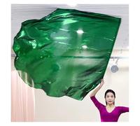Banner A Semicerchio Di Culto Tenuto In Mano Bandiera Lode Metallica Con Asta Costume Danza Del Ventre Morbido Puntelli A Evangelizzazione(Green,140x140cm-1pcs)