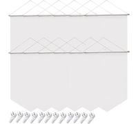 Banner a sublimazione in poliestere resistente, bandiera vuota da 12 x 18 pollici, con superficie liscia, per una personalizzazione creativa, con stampa a sublimazione, per giardino, balcone, ingresso