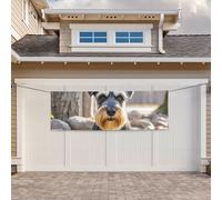 Banner Banner per interni ed esterni cartello personalizzato carino schnauzer cane banner per feste segni riutilizzabili cartello vuoto 300D poliestere decorazione banner per decorazione festa