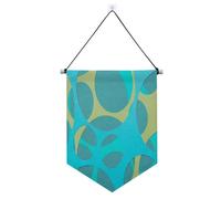 Banner blu verde vivace cerchi da appendere con asta telescopica banner cortile appeso decorazioni per feste per ufficio, scuola, aula, dormitorio, casa suministros para fiesta de a?o nuevo