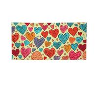 Banner colorato con motivo a cuore stampa bandiera per interni ed esterni banner e cartelli personalizzati poster sfondo fotografico sfondo per affari laurea matrimonio evento decorazione media