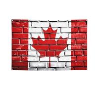 Banner con bandiera canadese personalizzato grandi banner per feste all'aperto Lndoor con quattro fori rotondi in metallo banner segno per la decorazione di feste aziendali
