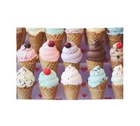 Banner con coni gelato grandi striscioni personalizzati per cartelli per feste all'aperto Lndoor con quattro fori rotondi in metallo banner segno per decorazioni per feste aziendali