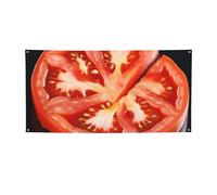 Banner con fetta di pomodoro Stampa Bandiera per interni ed esterni Banner e cartelli Poster personalizzato Sfondo fotografico per affari Laurea Matrimonio Evento Decorazione Piccolo